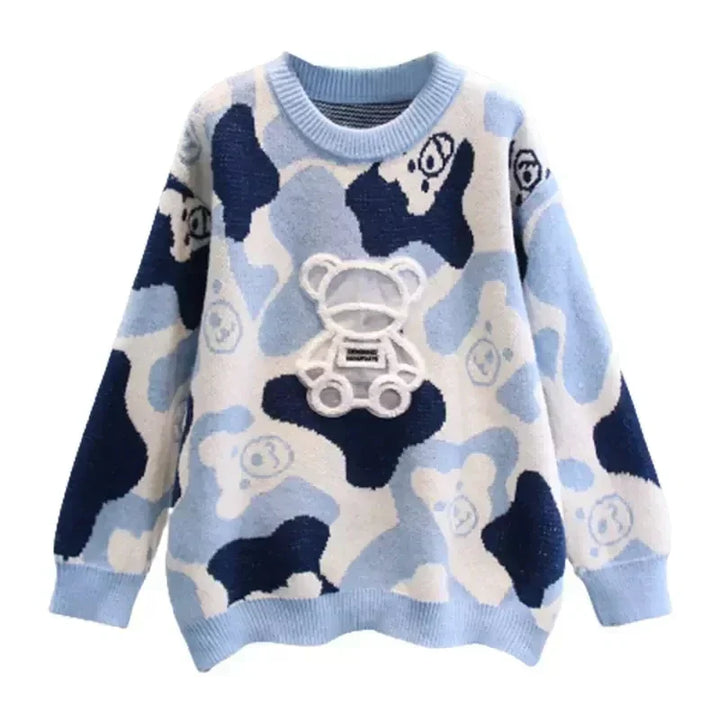 Daisy - Bunter Pullover mit Perlen