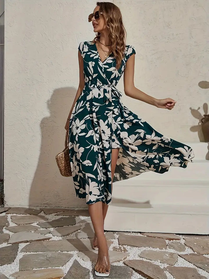 Damen Blumen Maxi Kleid - Heidi