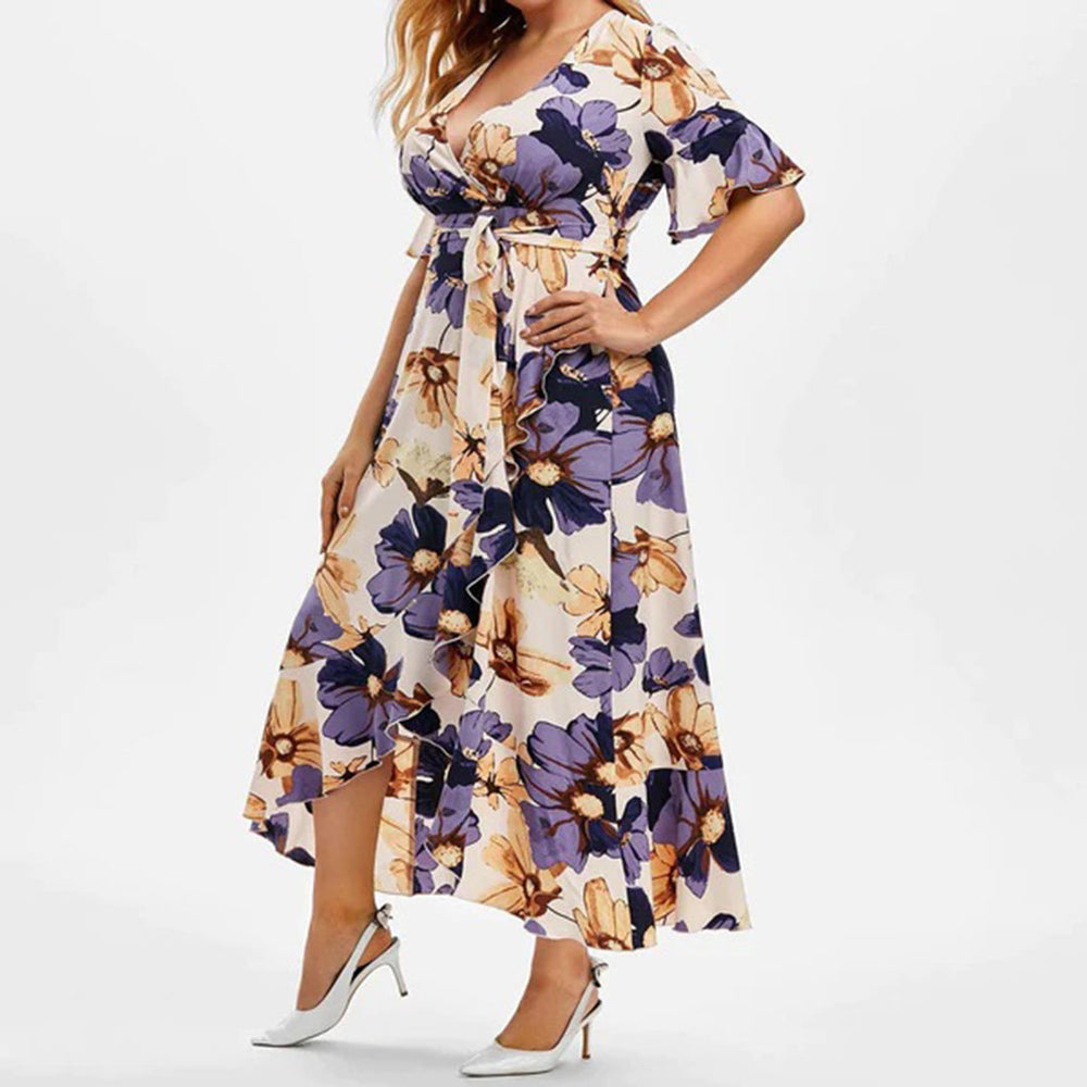 Damen Blumen Maxi Kleid - Imelda