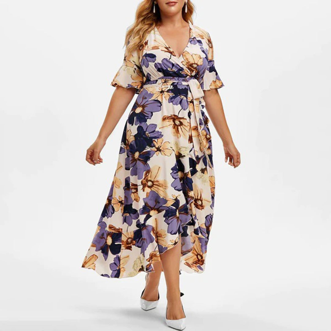 Damen Blumen Maxi Kleid - Imelda