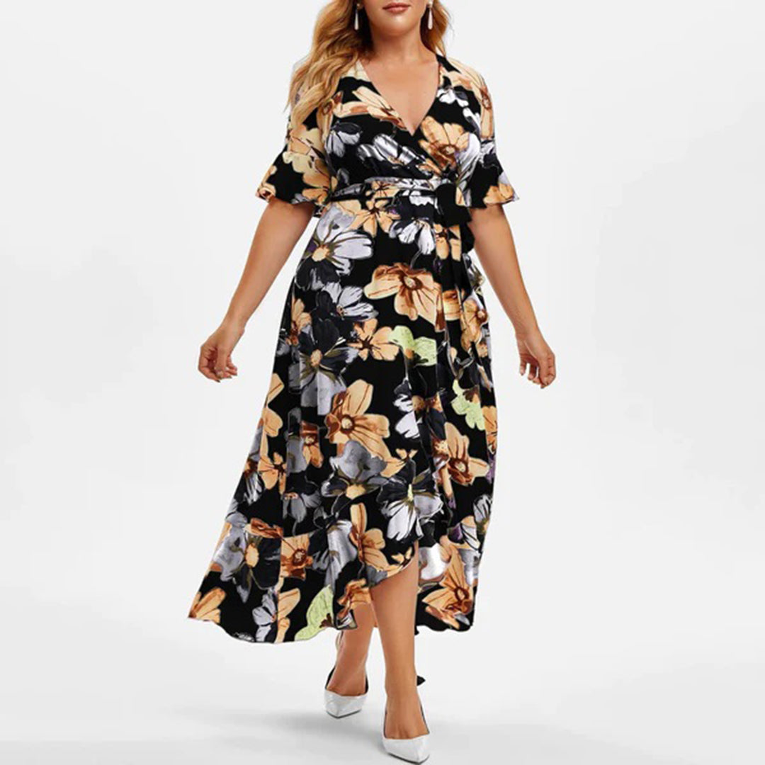 Damen Blumen Maxi Kleid - Imelda