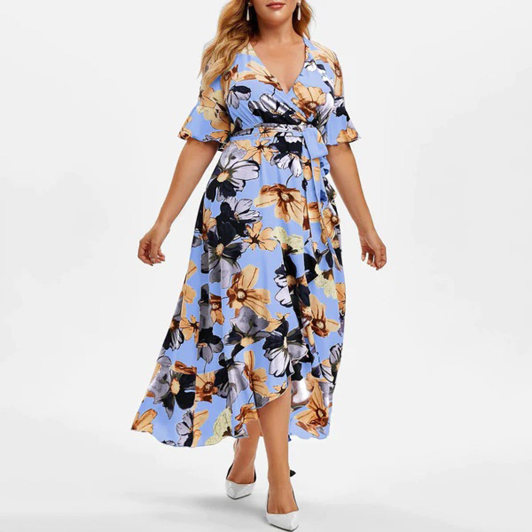 Damen Blumen Maxi Kleid - Imelda