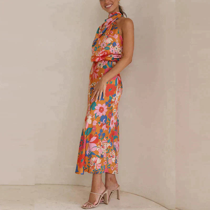 Damen Blumen Maxi Kleid - Veronica