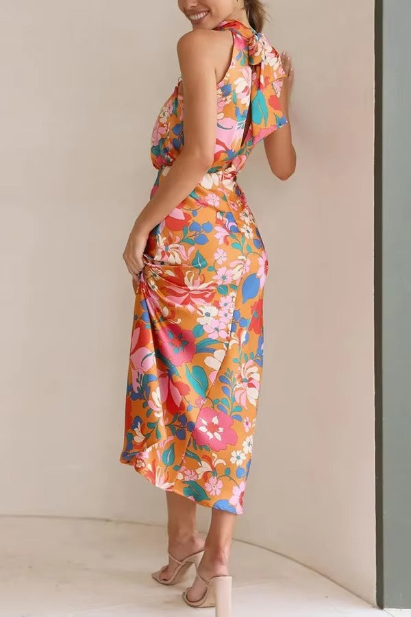 Damen Blumen Maxi Kleid - Veronica