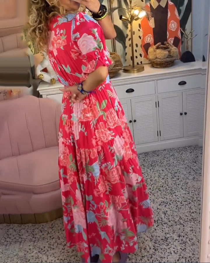 Damen Blumen Maxikleid – Celeste