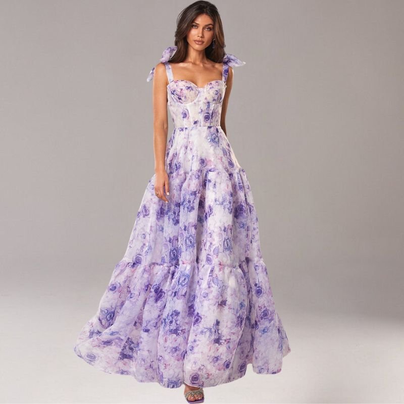Damen Blumen Maxikleid – Stella
