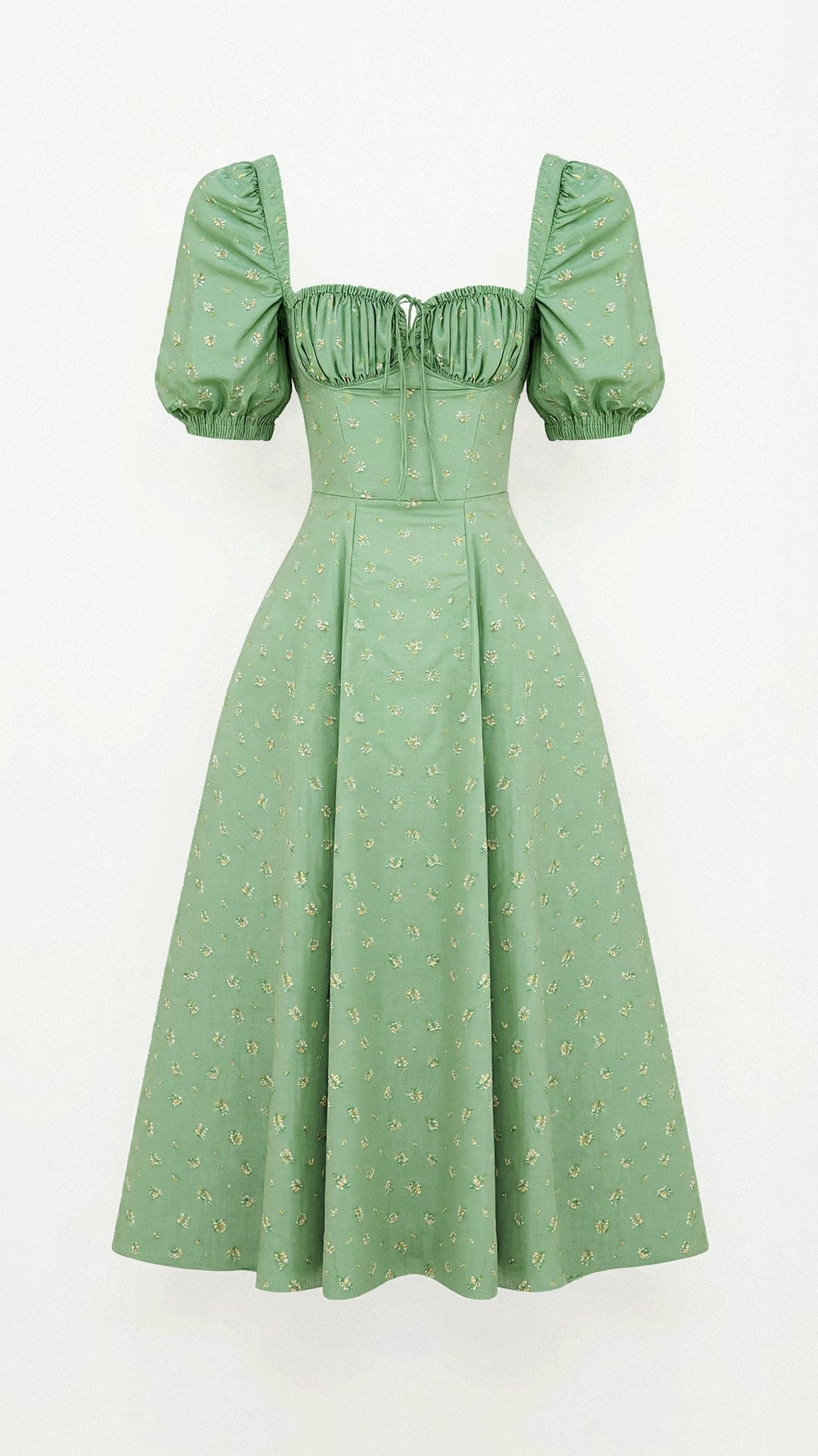 Damen Blumen Sommer Midi Kleid - Aurora