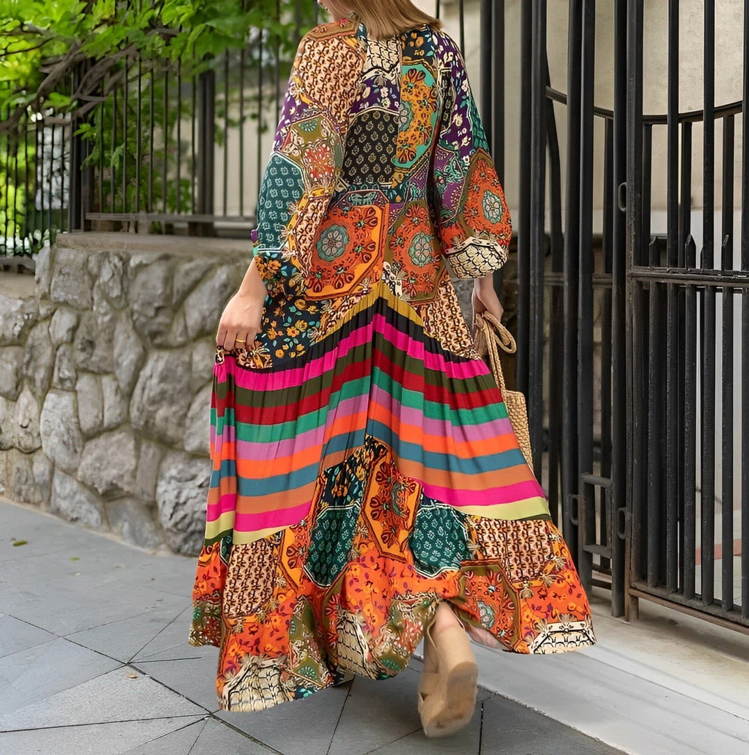 Damen Boho Freizeit Maxikleid - Sophia