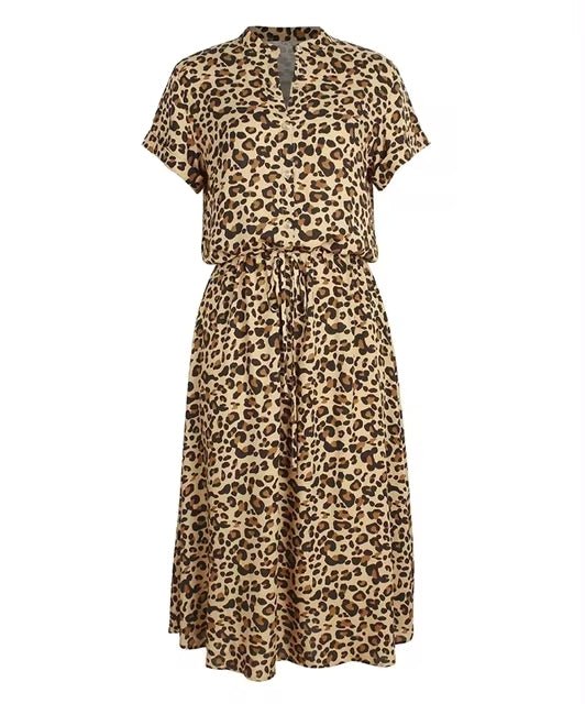 Damen Casual Bedrucktes Midi Kleid - Isla