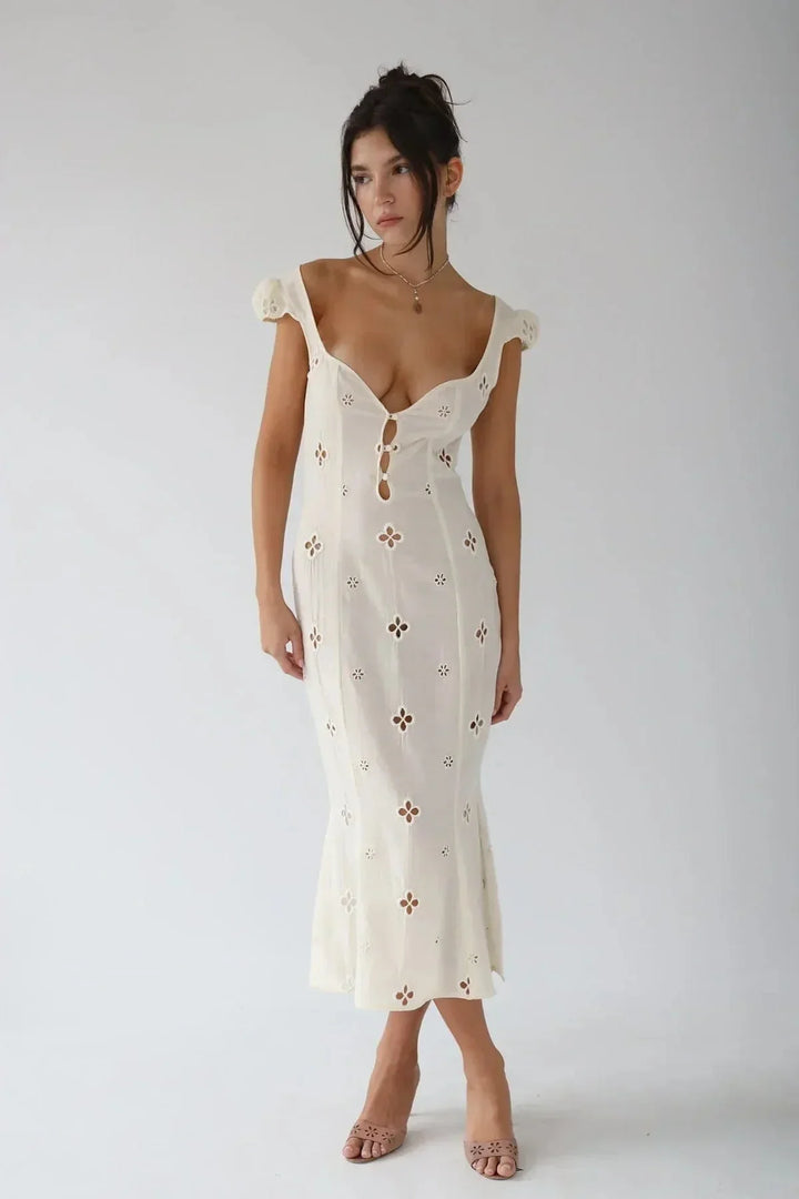 Damen Casual Floral Maxi Kleid - Mahalia
