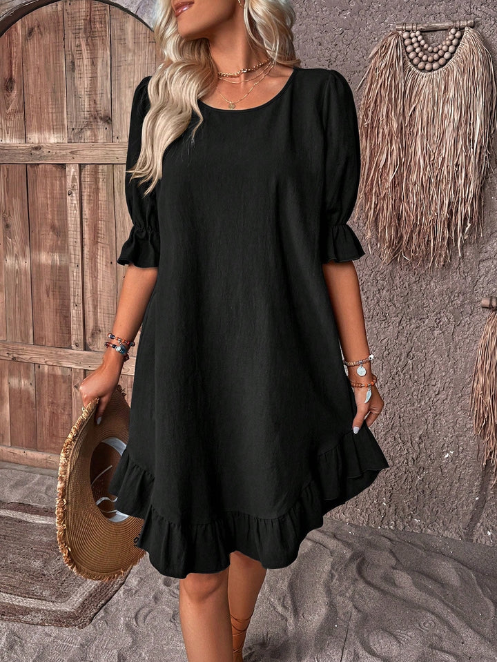 Damen Casual Sommer Midi Kleid - Carla