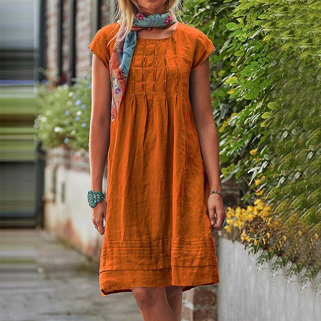 Damen Casual Sommer Midi Kleid - Isabella