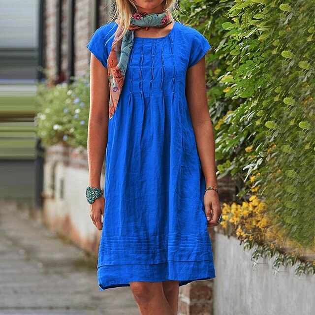 Damen Casual Sommer Midi Kleid - Isabella