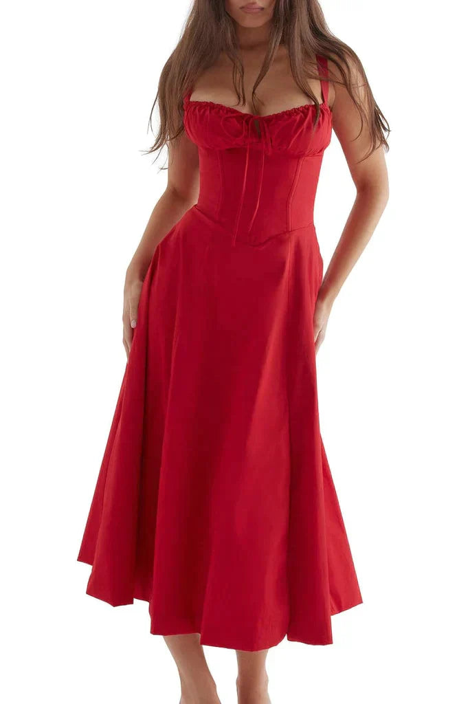 Damen Casual Sommer Midi Kleid - Merle