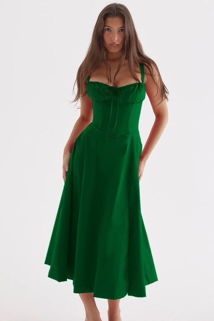 Damen Casual Sommer Midi Kleid - Merle