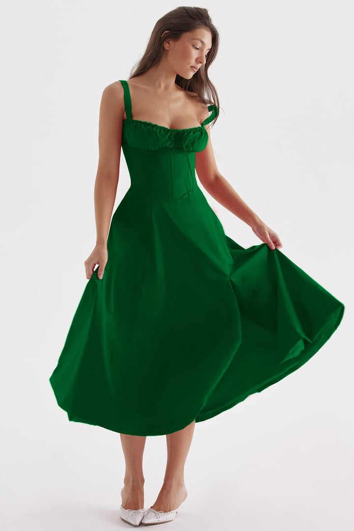 Damen Casual Sommer Midi Kleid - Merle