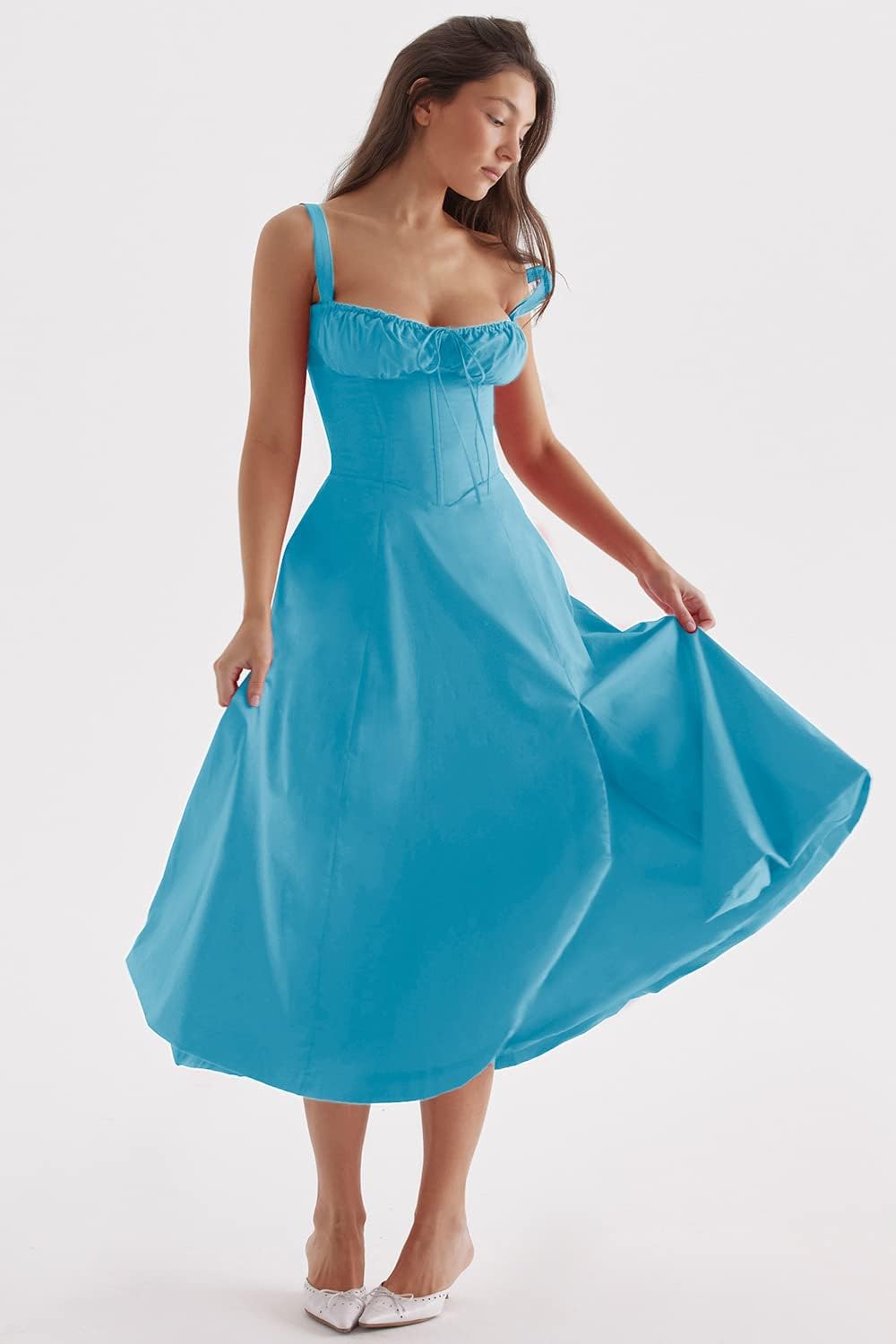 Damen Casual Sommer Midi Kleid - Merle