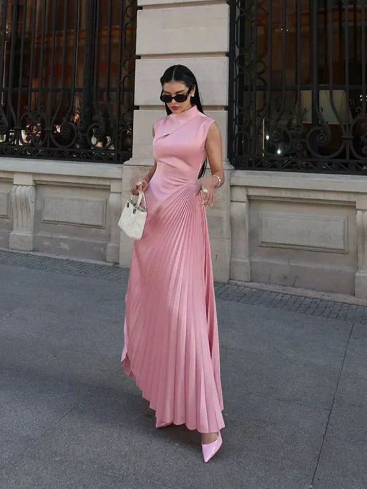 Damen Drapiertes Abend Formal Maxi Kleid – Ellison