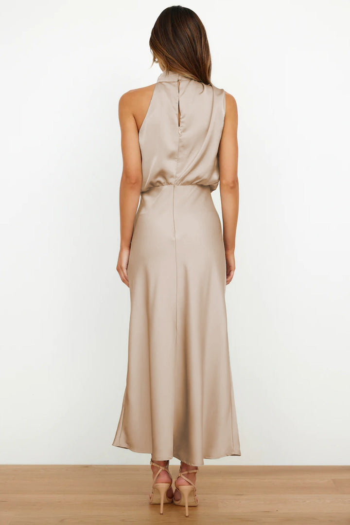 Damen Elegante Halter Midi Kleid - Lily