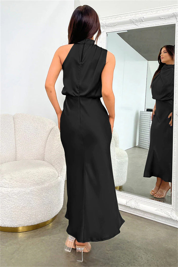 Damen Elegante Halter Midi Kleid - Lily