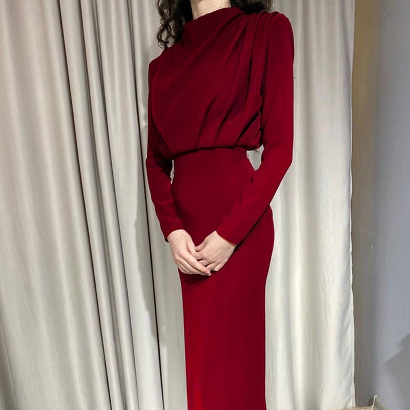 Damen Elegante Lange Ärmel Maxi Kleider - Isabella