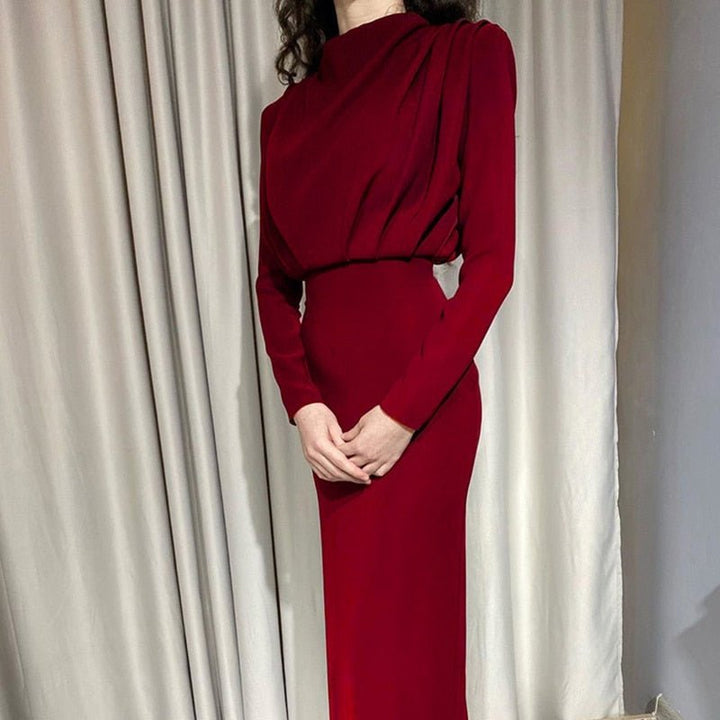 Damen Elegante Lange Ärmel Maxi Kleider - Isabella