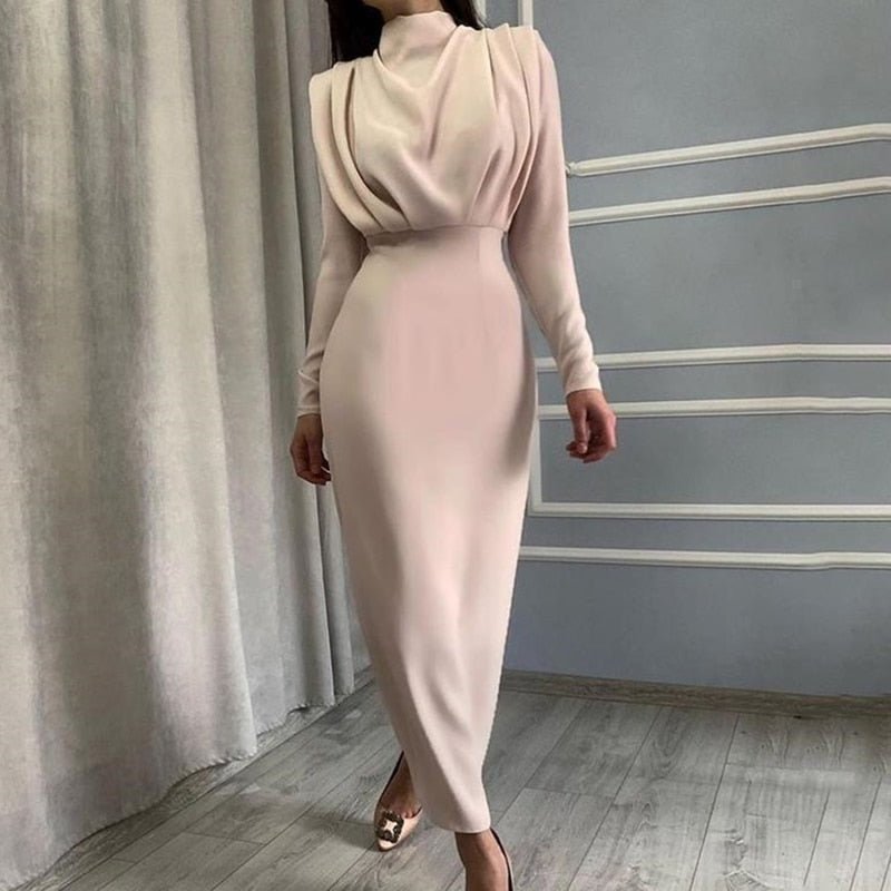 Damen Elegante Lange Ärmel Maxi Kleider - Isabella