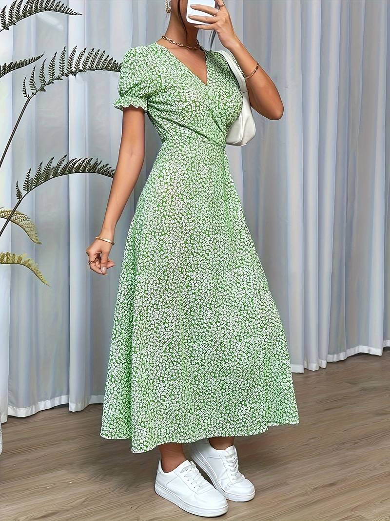 Damen Elegantes Blumenmuster Maxi Kleid - Lily