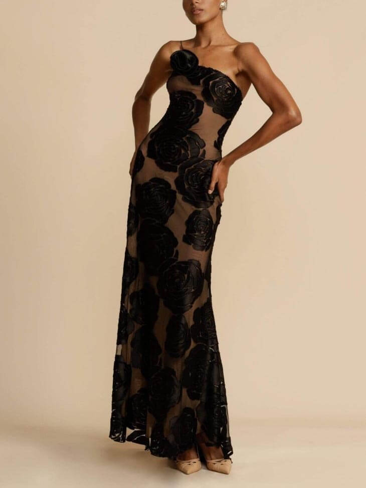 Damen Elegantes Floral Maxi Kleid - Sophie