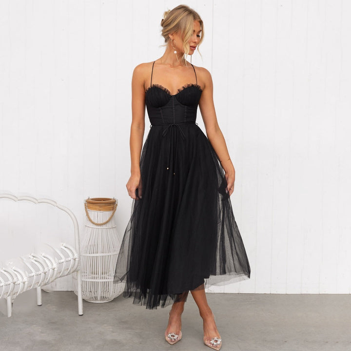 Damen Elegantes Party Midi Kleid - Alexa