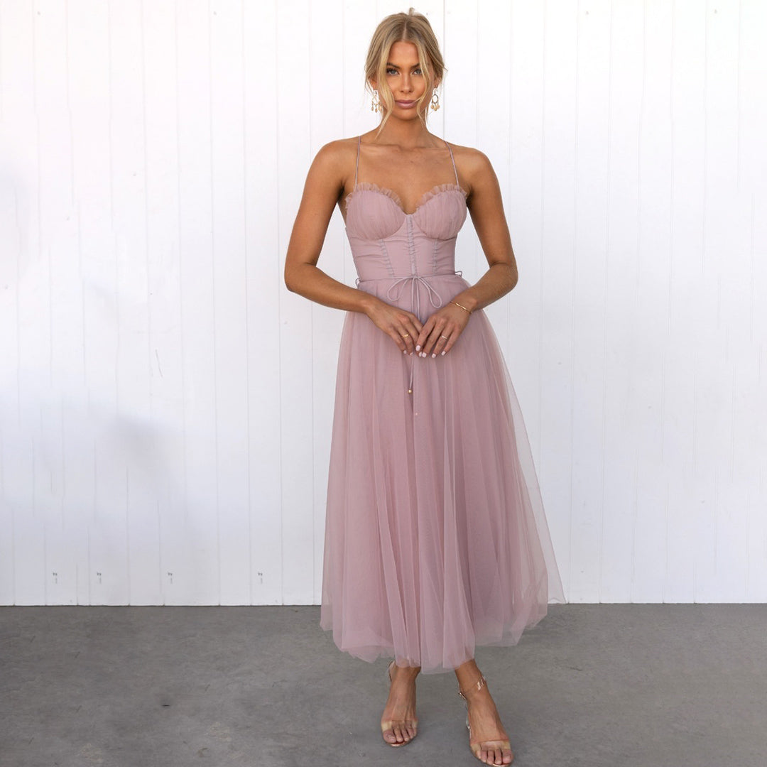 Damen Elegantes Party Midi Kleid - Alexa