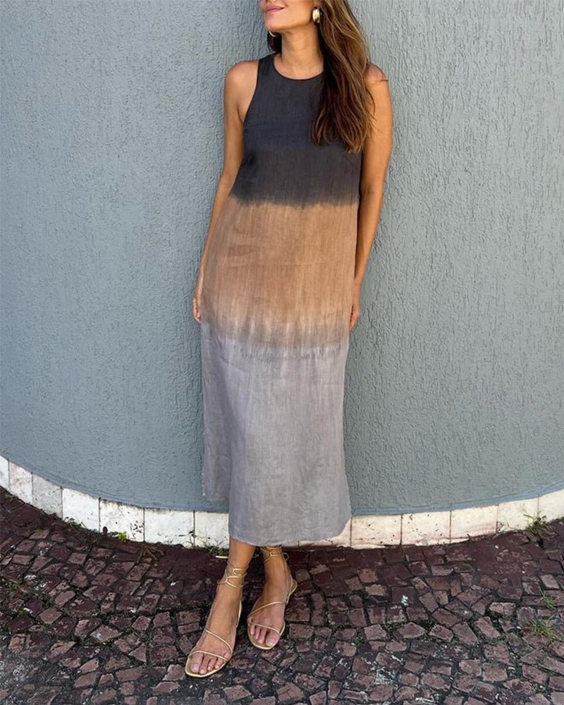 Damen Freizeit Ärmelloses Maxikleid – Camilla