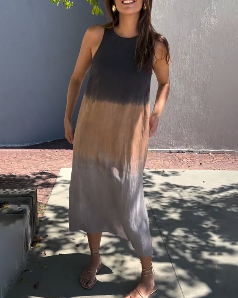 Damen Freizeit Ärmelloses Maxikleid – Camilla
