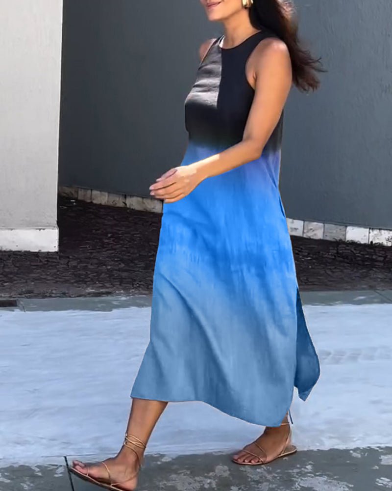 Damen Freizeit Ärmelloses Maxikleid – Camilla