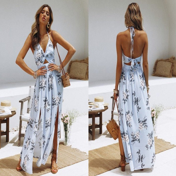Damen Freizeit Boho Maxikleid - Yasmin