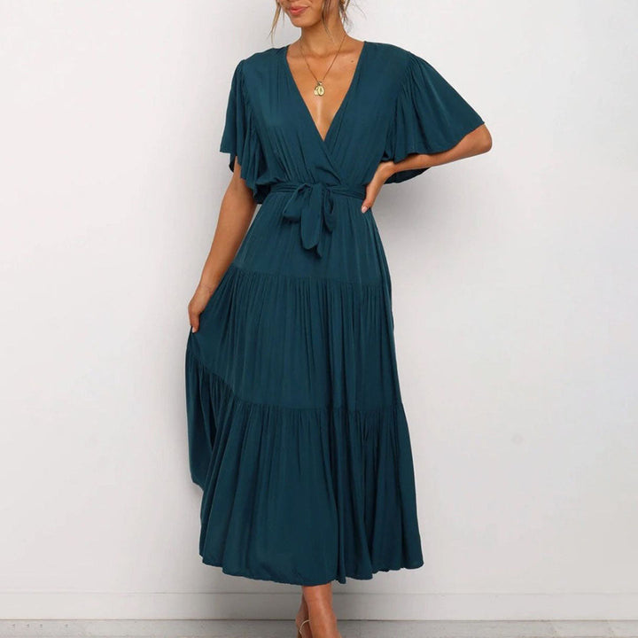 Damen Freizeit Hochzeitsgast Midi Kleid - Emma