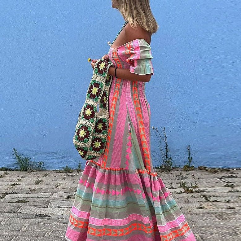 Damen Freizeit Sommer Maxi Kleid - Ava