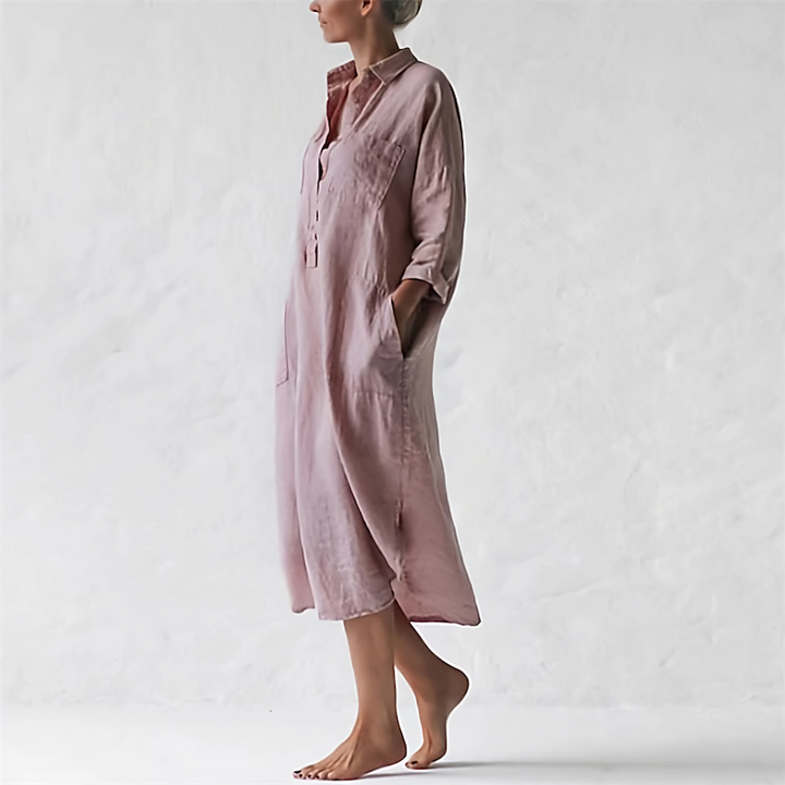 Damen Freizeit Sommer Midi Kleid - Heidi