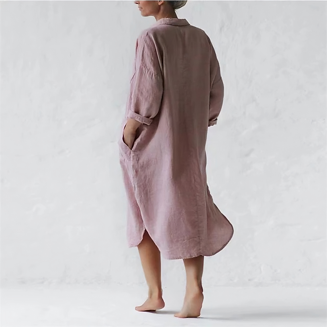 Damen Freizeit Sommer Midi Kleid - Heidi