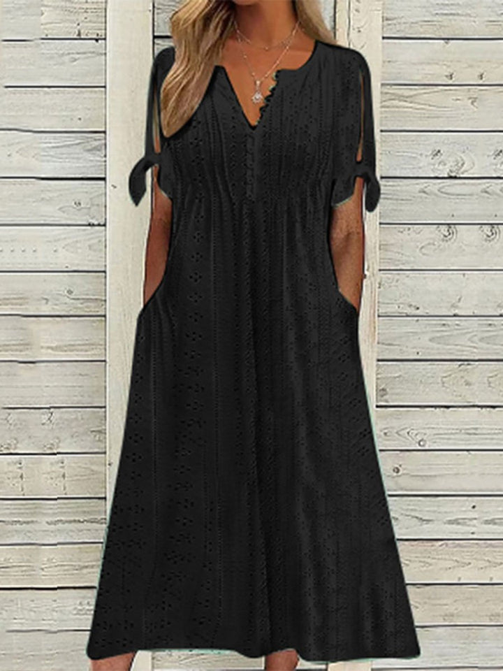 Damen Freizeit Sommer Midikleid – Charlotte