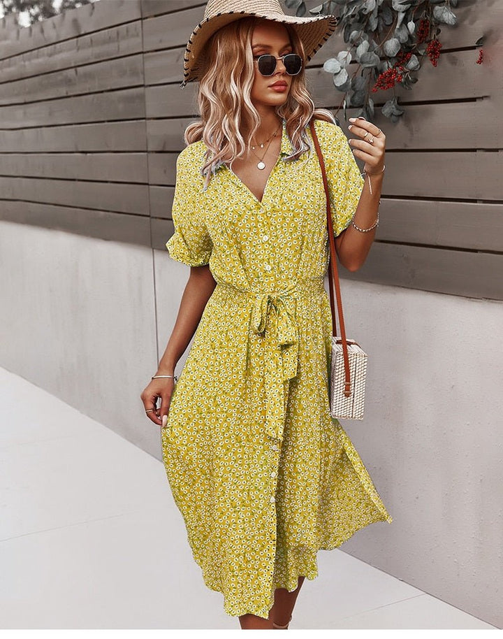 Damen Freizeit Sommer Midikleider – Svea