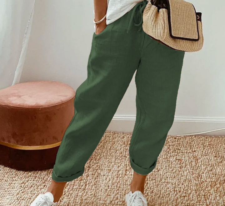 Damen Hose | Kordelzug & Lockere Passform