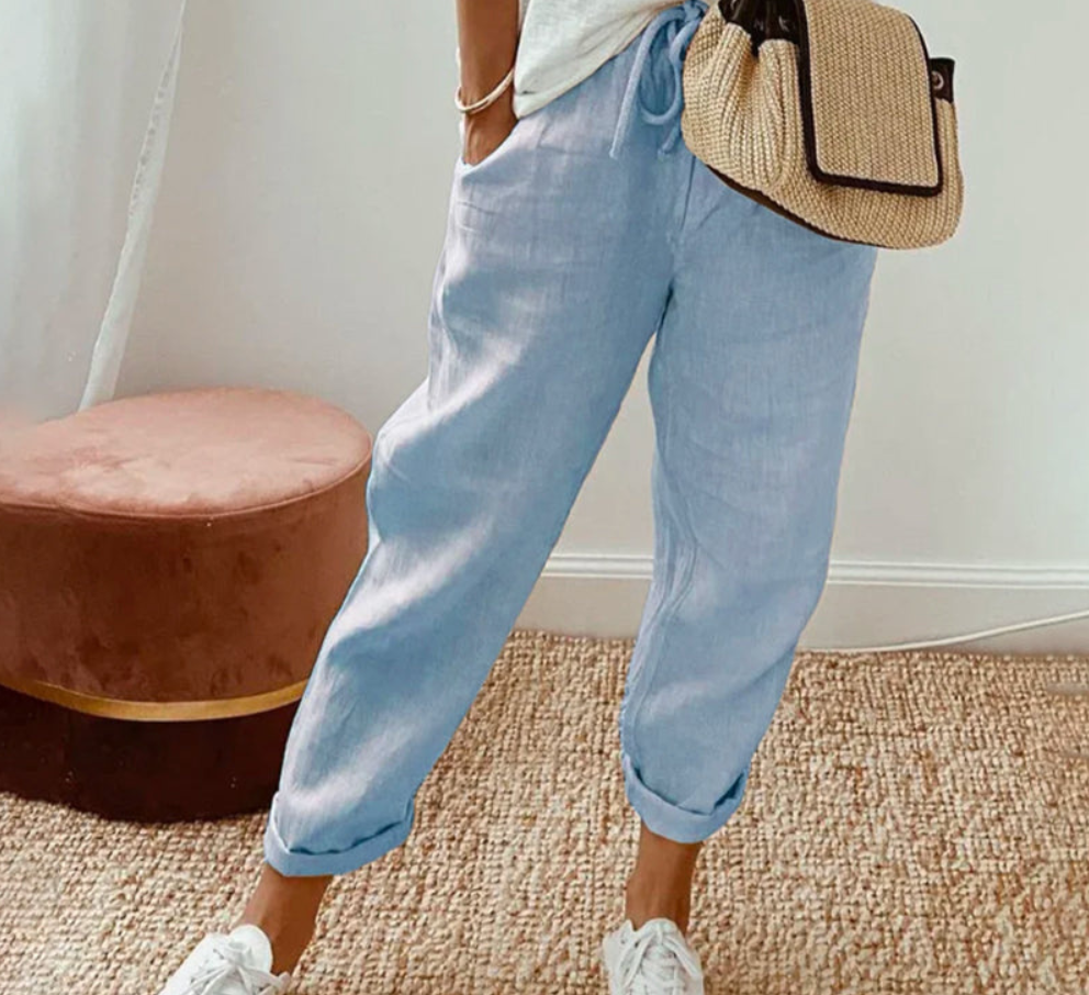 Damen Hose | Kordelzug & Lockere Passform