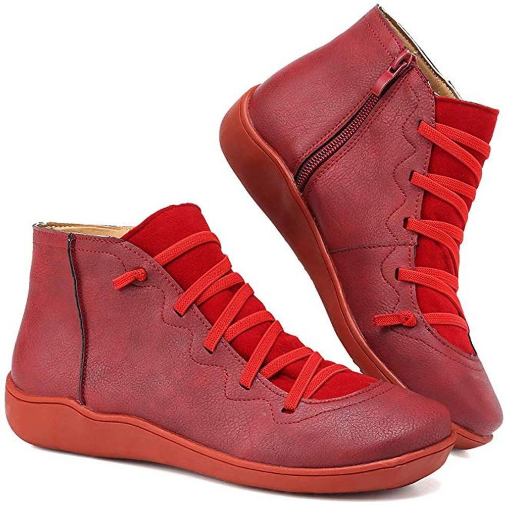 Damen Orthopädische Stiefelette | Komfort Sohle | Atmungsaktiv & Rutschfest