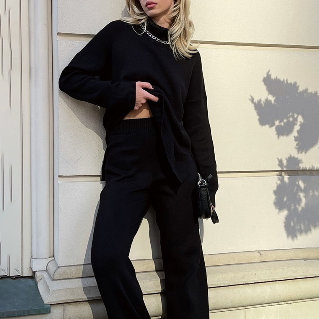 Damen Pullover in Übergröße mit Seitenschlitz Vielseitig & Stylisch - Lozenda