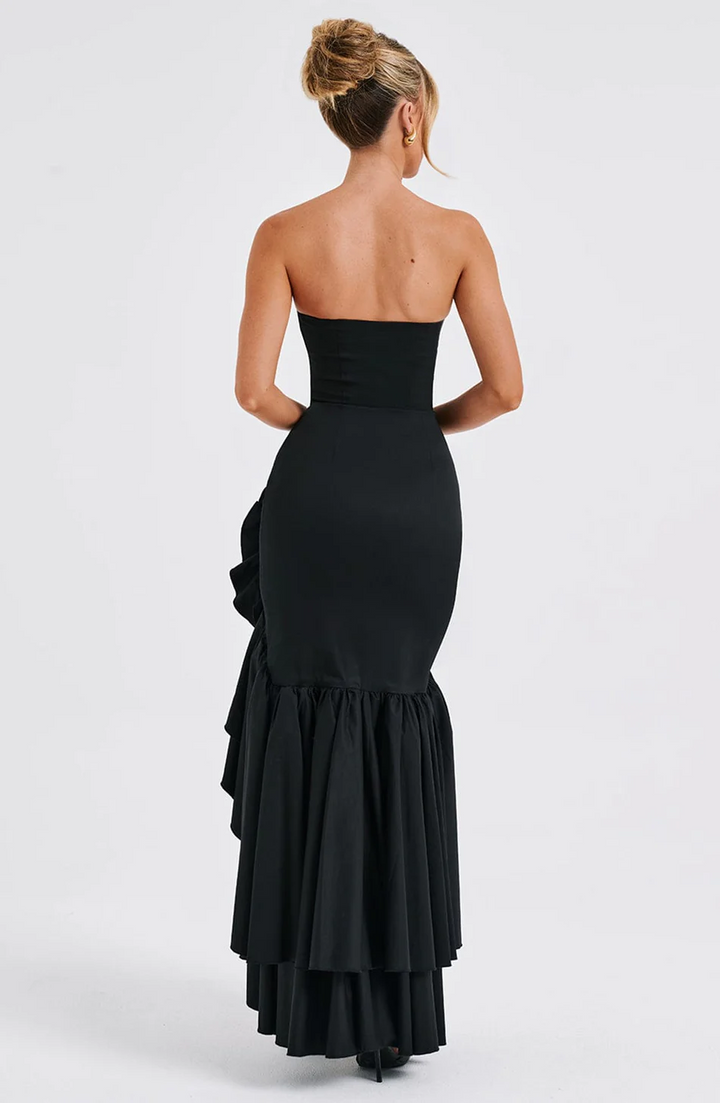 Damen Rüschen Maxikleid - Rosheen