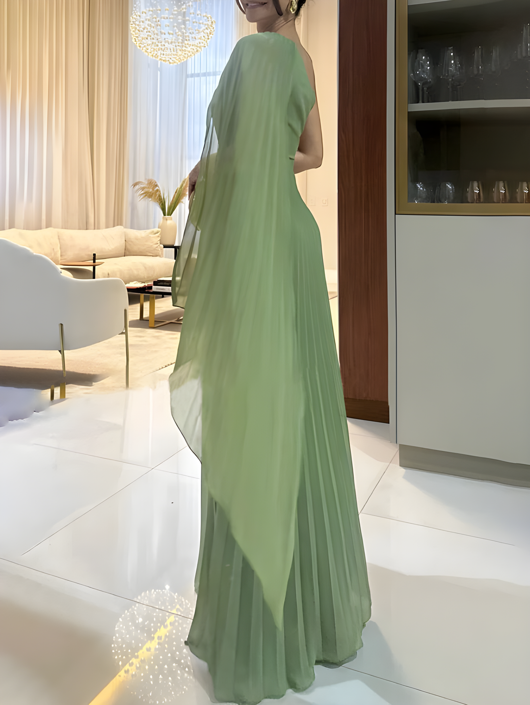 Damen Schulterfreies Maxi Abendkleid - Claire