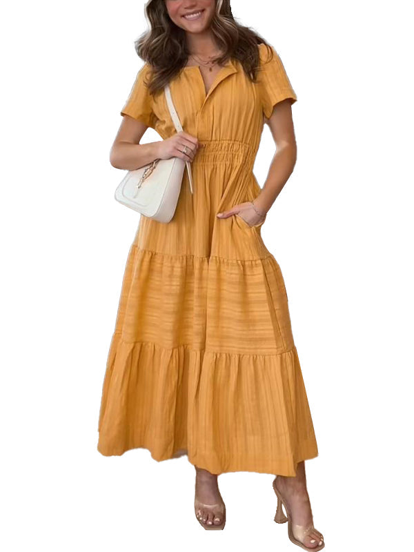 Damen Sommer Boho Maxikleid – Abby