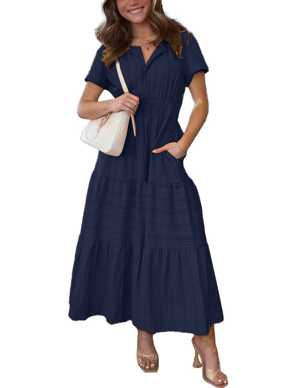 Damen Sommer Boho Maxikleid – Abby