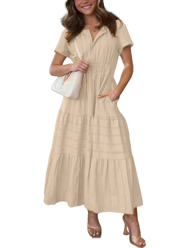 Damen Sommer Boho Maxikleid – Abby
